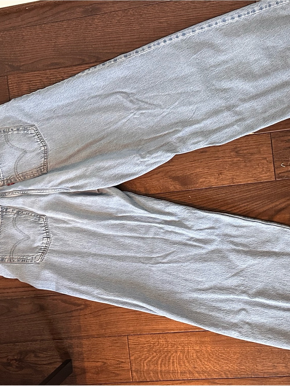 Levi's Light Blue High-Rise Straight Jeans